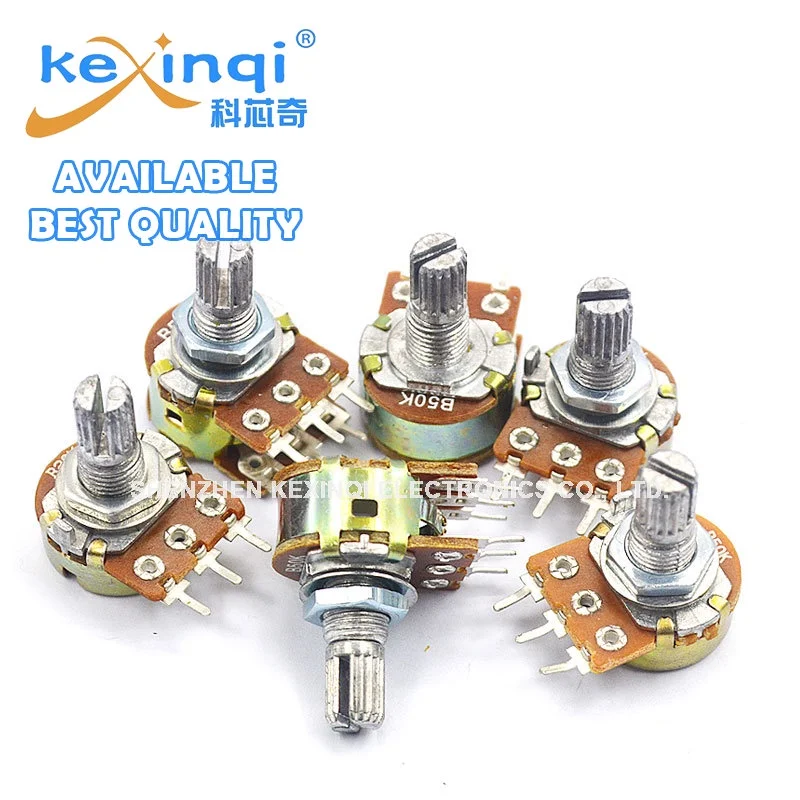 

10pcs WH148 Single Duplex Potentiometer 10K 15MM 20MM B1K 2K 5K 20K 50K 100K 250K 500K 1M