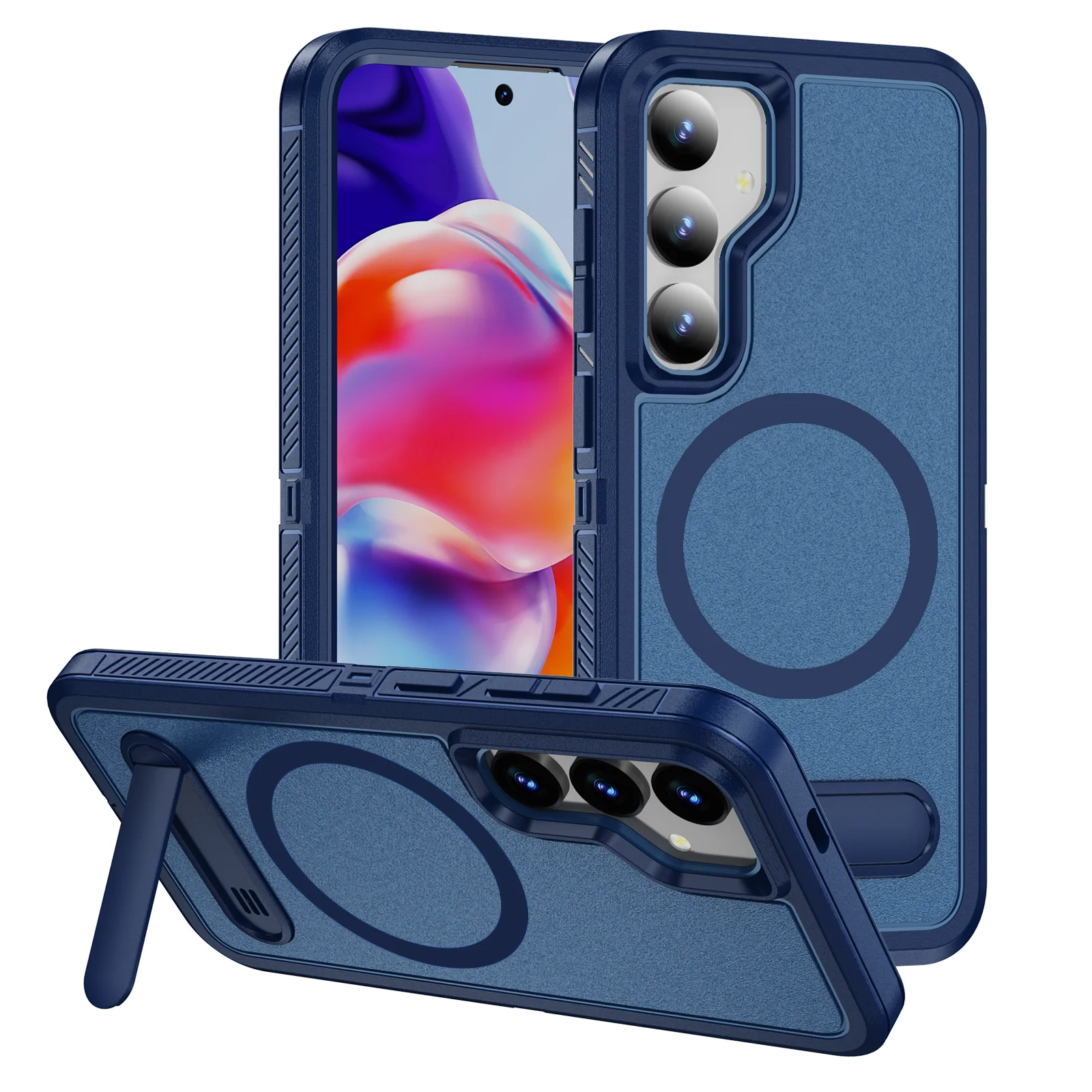 Magnetic Slim Fit Case with Drop Protection and Built-in Kickstand