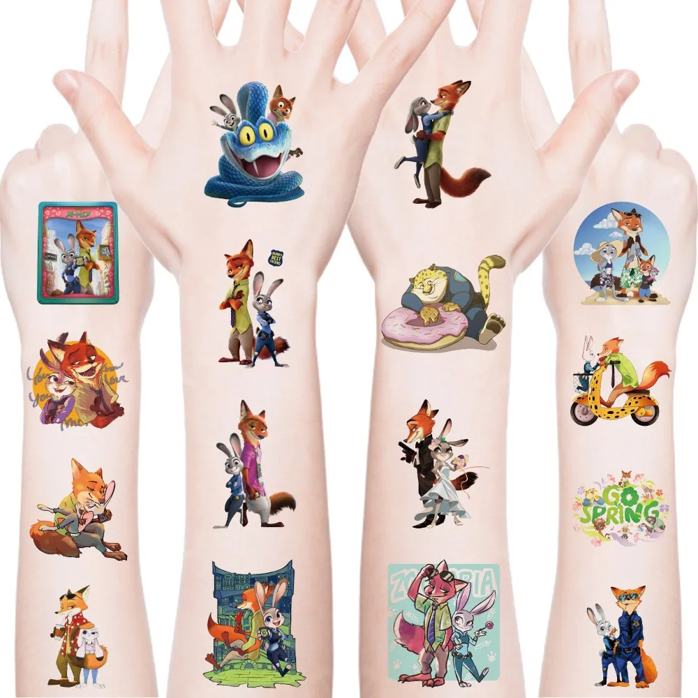 20 Stück Cartoon Zootopia 2 Aufkleber Kinder Cartoon-Sticker Lustige Mädchen Weihnachts-Dekorationsaufkleber Graffiti Geschenk Belohnungs-Aufkleber Spielzeug