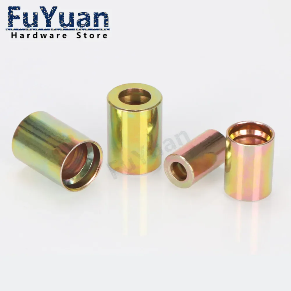 1pcs High pressure tubing withholding type sleeve sleeve shell 6/8/10/13/25MM hydraulic steel wire hose withholding joint