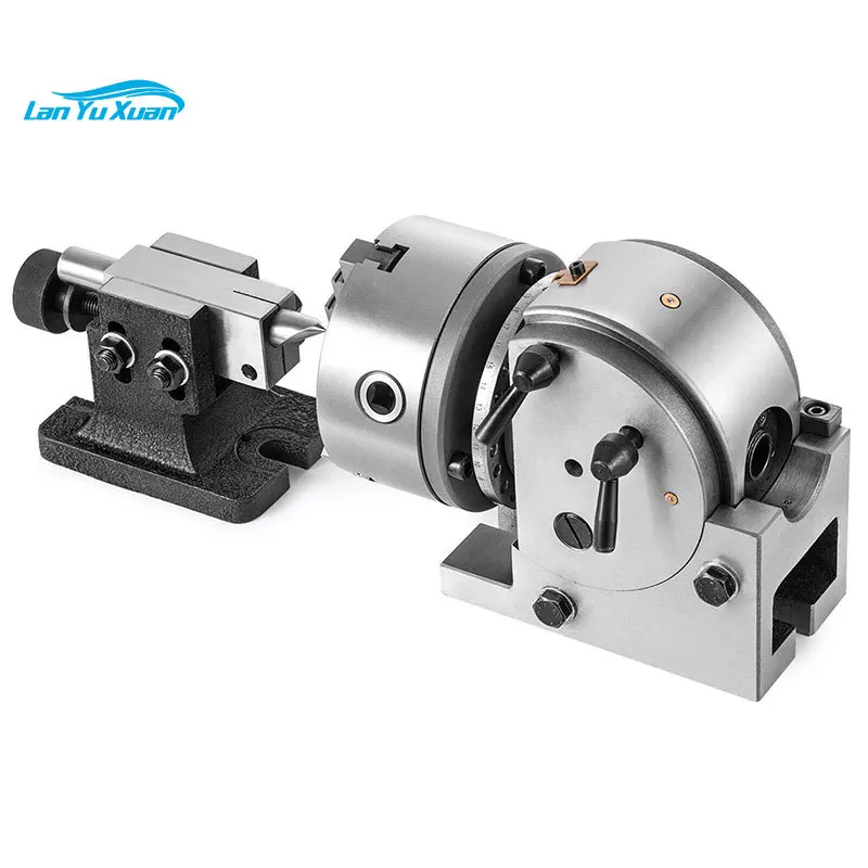 

BS-0 Precision Dividing Head with 5 inch 125mm 3-jaw Chuck and Tailstock