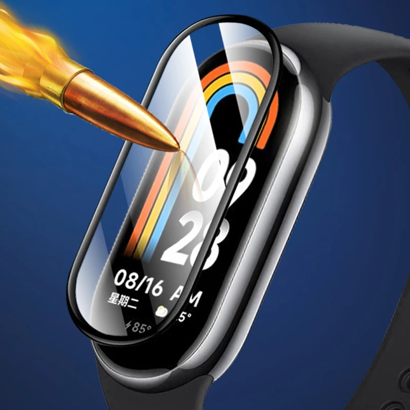 

10D полноэкранная Защитная пленка для Xiaomi band 6 7 8, мягкое Защитное стекло для Mi band Miband, пленка для смарт-часов xiaomi band 4 5