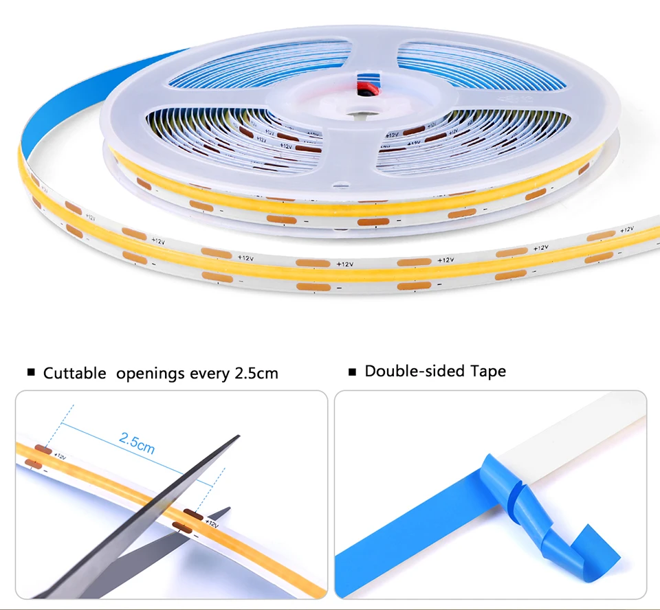 Description Picture 5 of itemPenetrate Wood Panel Wireless Body Motion Sensor Switch 12V COB LED Strip Light DIY Wardrobe Shelves Pantry Display Cabinet Lamp