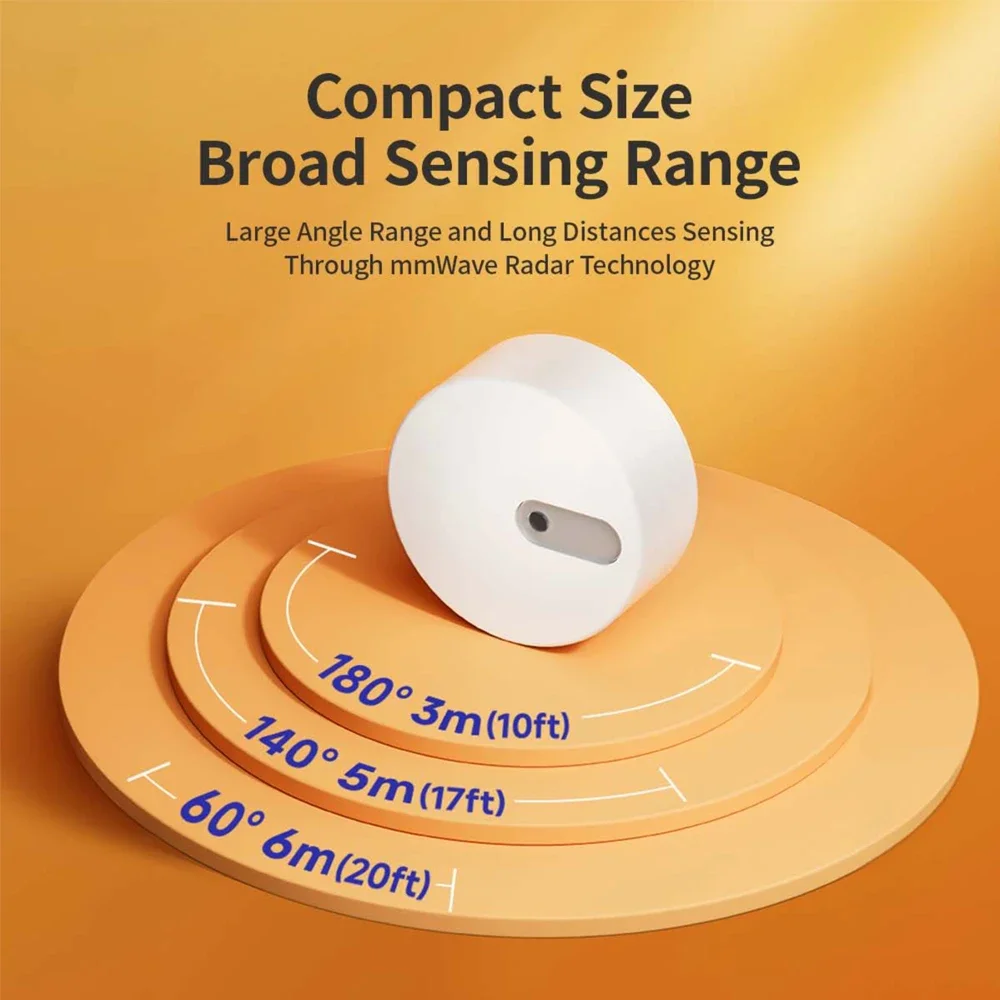 Zigbee Human Presence Sensor Built-in Light Sensor Home Security Detector Radar
