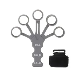 Enhanced Finger Rehabilitation and Strength Training Gripper Kits (Gray)