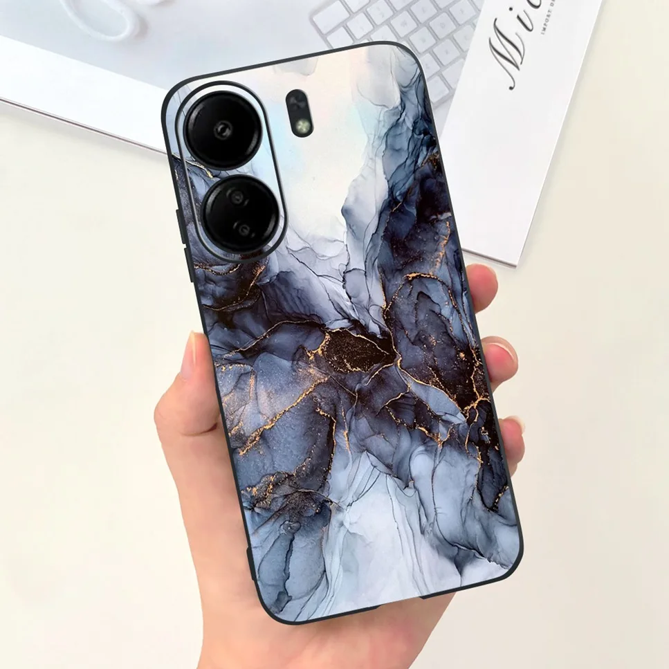 For Xiaomi POCO C65 Case Cute Cartoon Cat Painted TPU Silicone Back Cover For Xioami POCO C65 POCOC65 C 65 6.74 Phone Case Funda