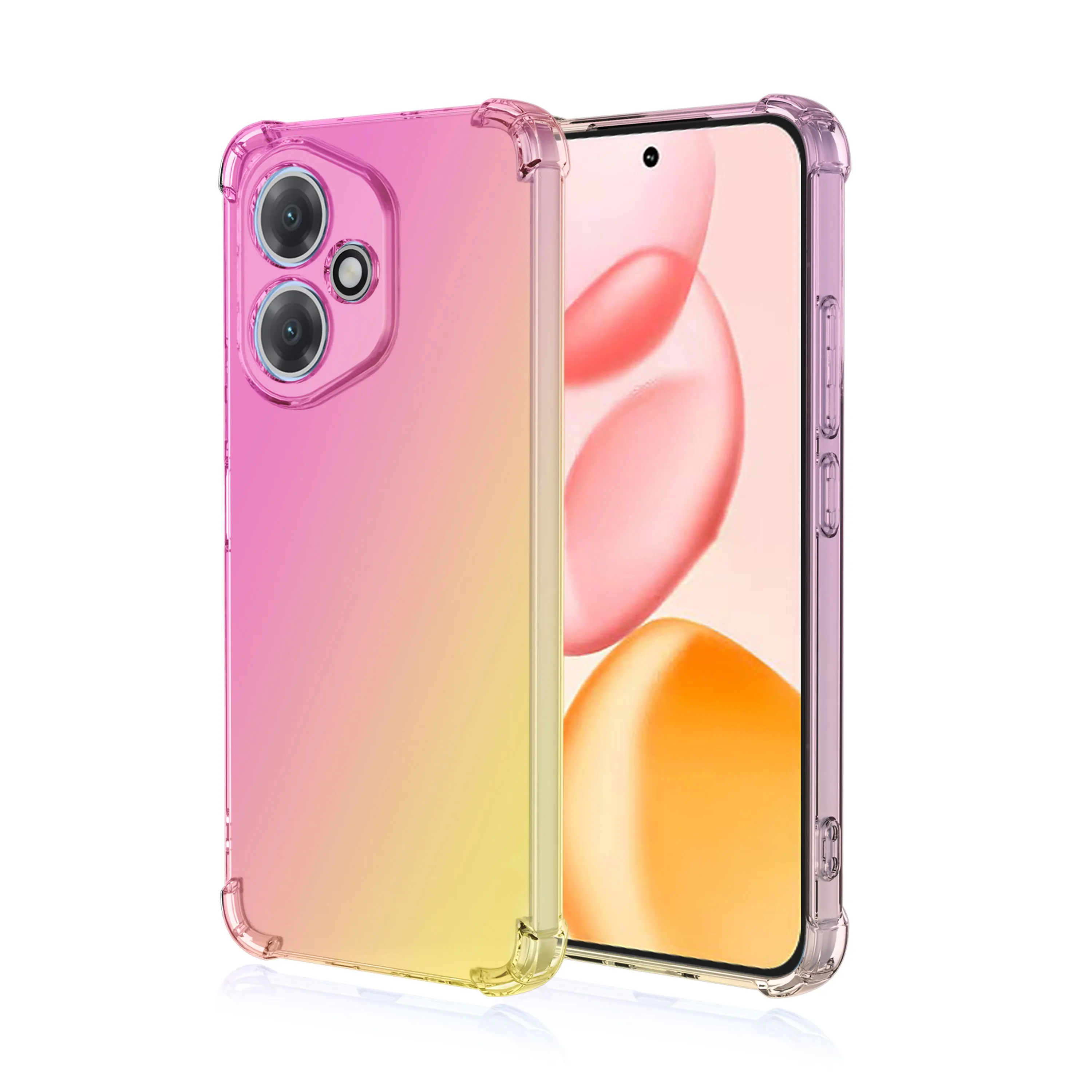 Shockproof Clear Gradient TPU Case - Protective Cover Shell Coque s