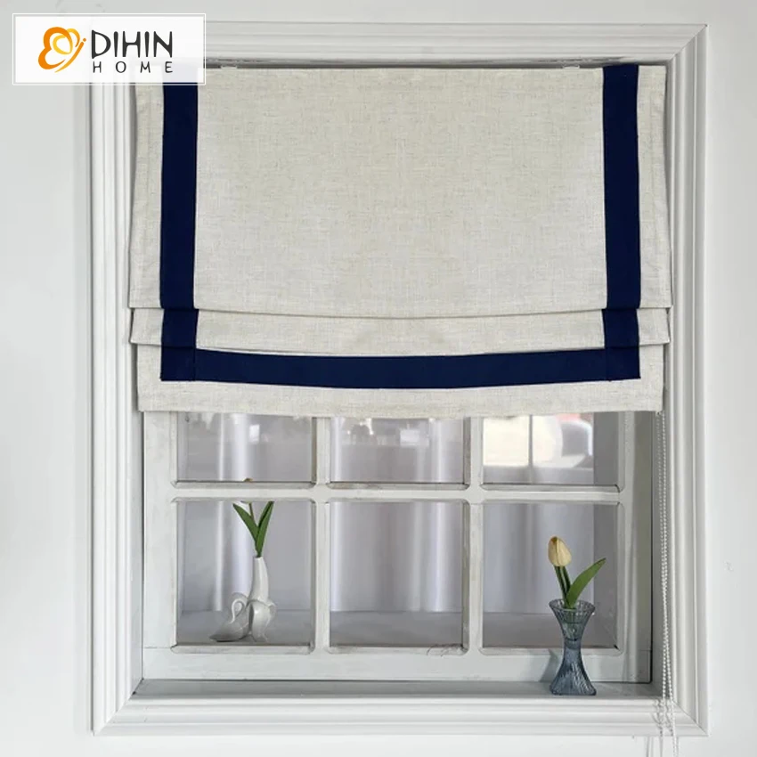 Cortinas-romanas-planas-motorizadas-modernas-para-sala-de-estar-adornos ...