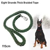 Large Dog Leash Nylon Braided Traction Rope Pet Walking Thick Hand Rope For Bulldog Rottweiler Hound Dogs Accessories 2