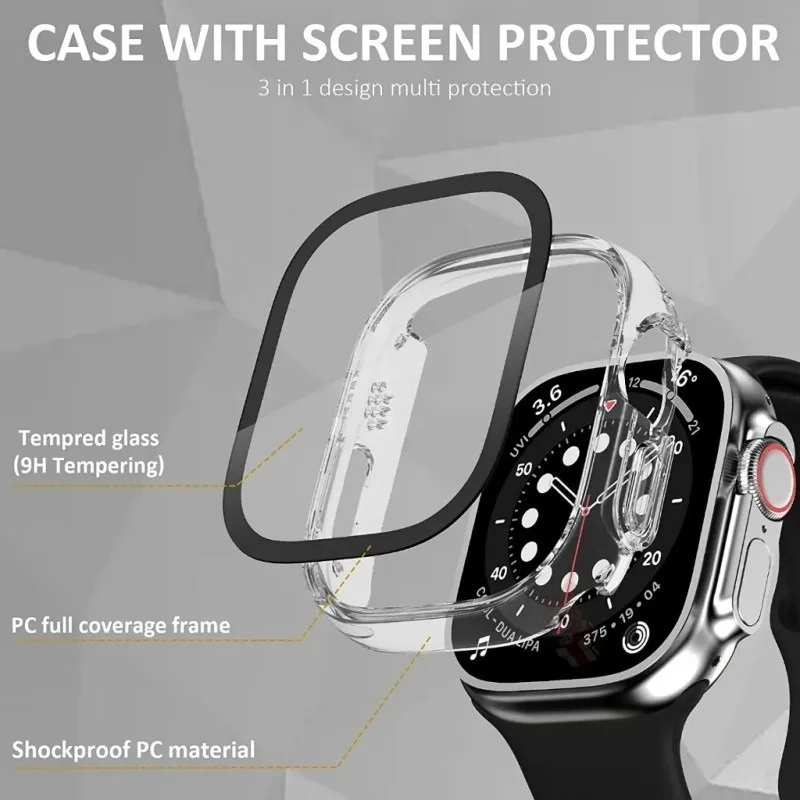 Sleek Protective Case with Tempered Glass