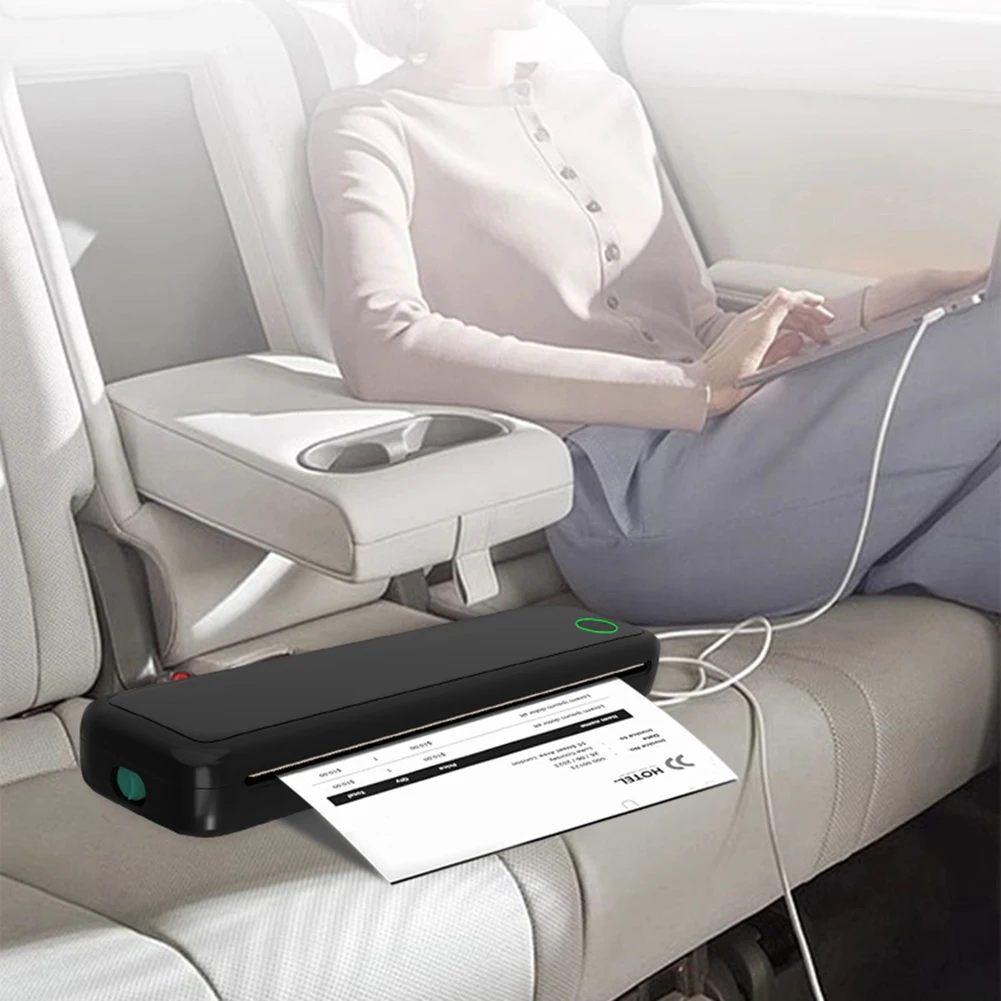 Portable Thermal A4 Printer Inkless Bluetooth Mobile Printer