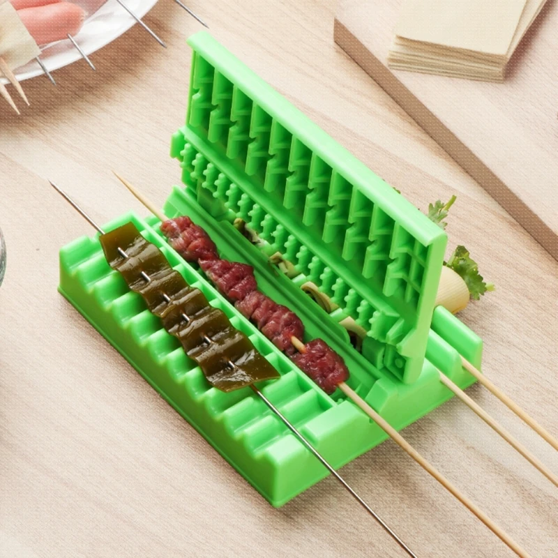 Barbecue Skewer Maker for Outdoor Cooking Quick Portable Skewer Box Easy Tools Kebab Maker Kitchen