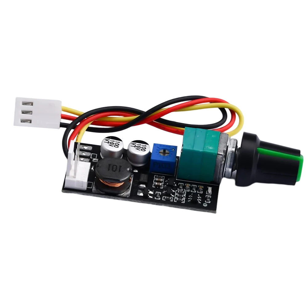 3Pin DC5-12V 1A Speed Motor Controller Knob Switch Fan Speed Regulation Noise Reduction Power Supply Accessories
