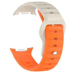 Silicone Sports Strap Band Bracelet for Watch 8 Classic 46mm (Starlight Orange)