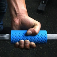 1PCS Barbell Dumbbell Grips Thick Bar Handles Silicone Anti-slip Pad Thick Bar Handles Pull Up Weightlifting Fat Grip 1