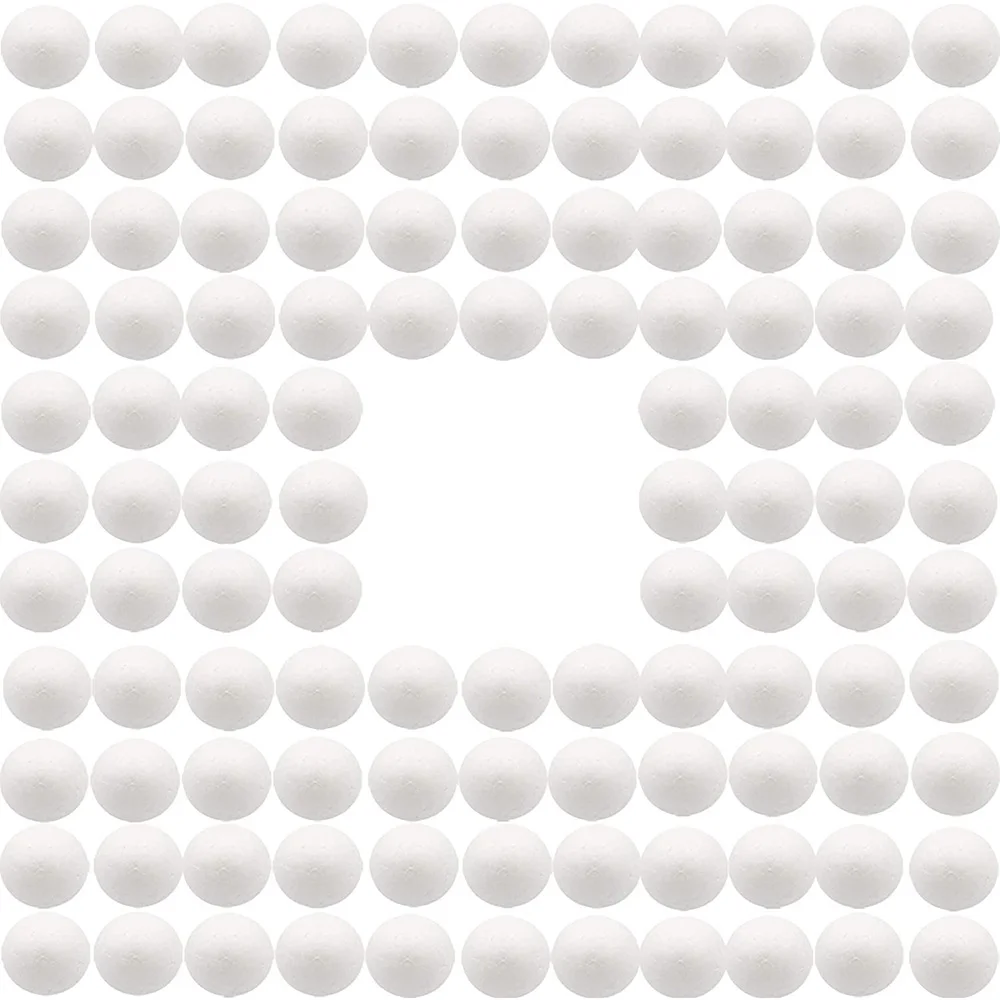 

112pack 2 inch Craft Foam Ball, White Polystyrene Smooth Round Ball, for Arts and Crafts Supplies School Project Holiday Party