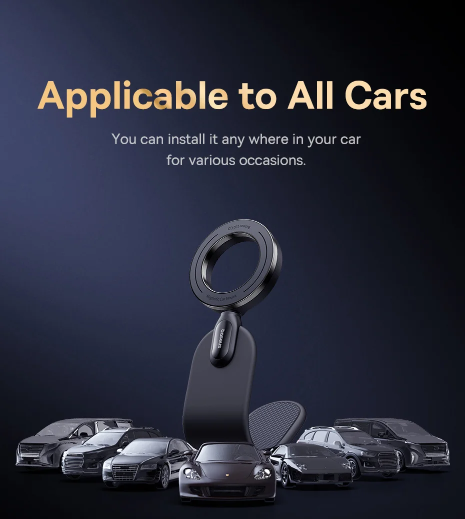 【FC Bayern & Baseus】Magnetic Car Phone Holder Baseus C02 Go Series