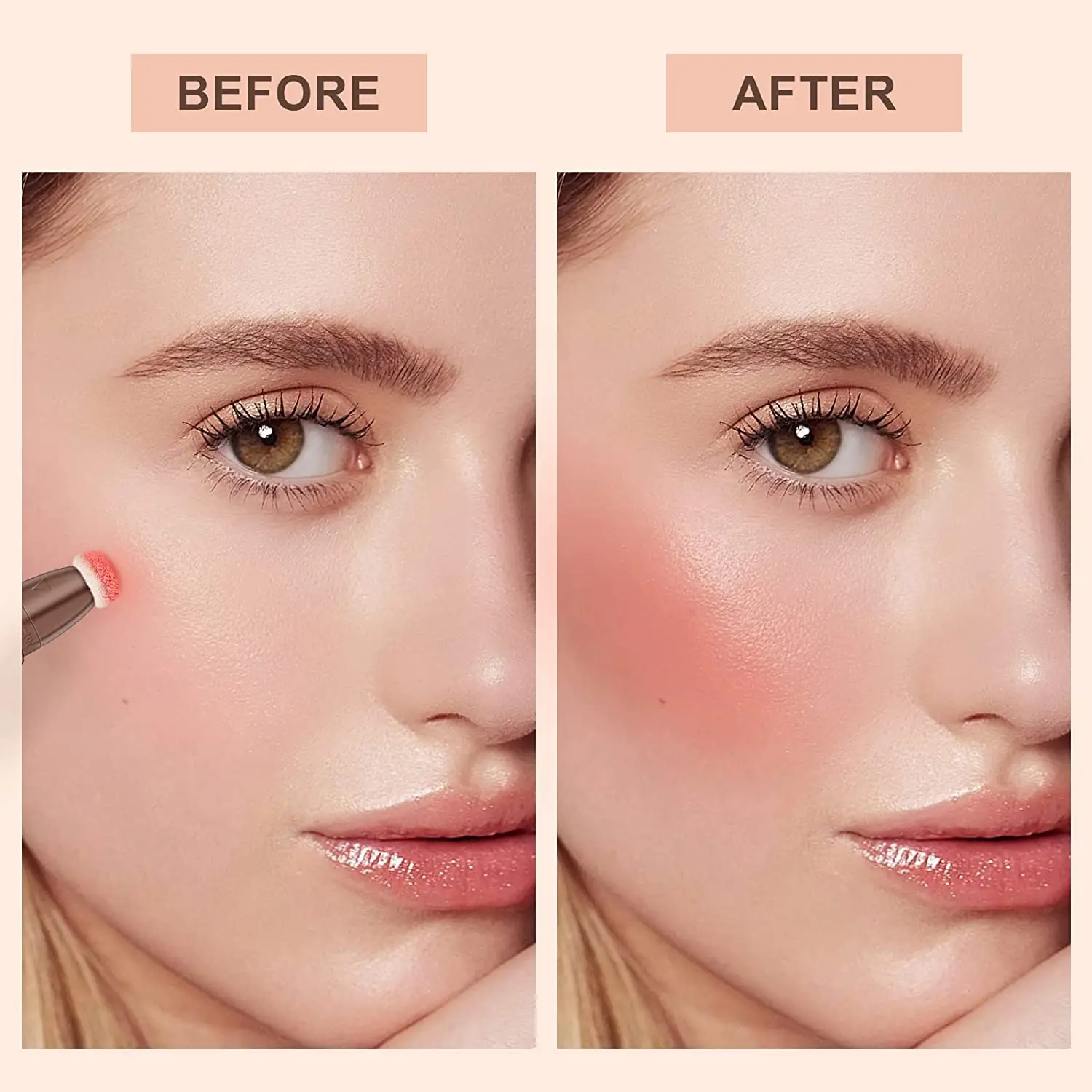 Liquid Blush Facial Blusher Blush Cream Cream Blusher 1PCS Liquid Blush Velvet Matte Blusher Face Pigment Lasting Beauty Natural Cream Cheek Tint Orange Peach Blush Makeup Maquiagem