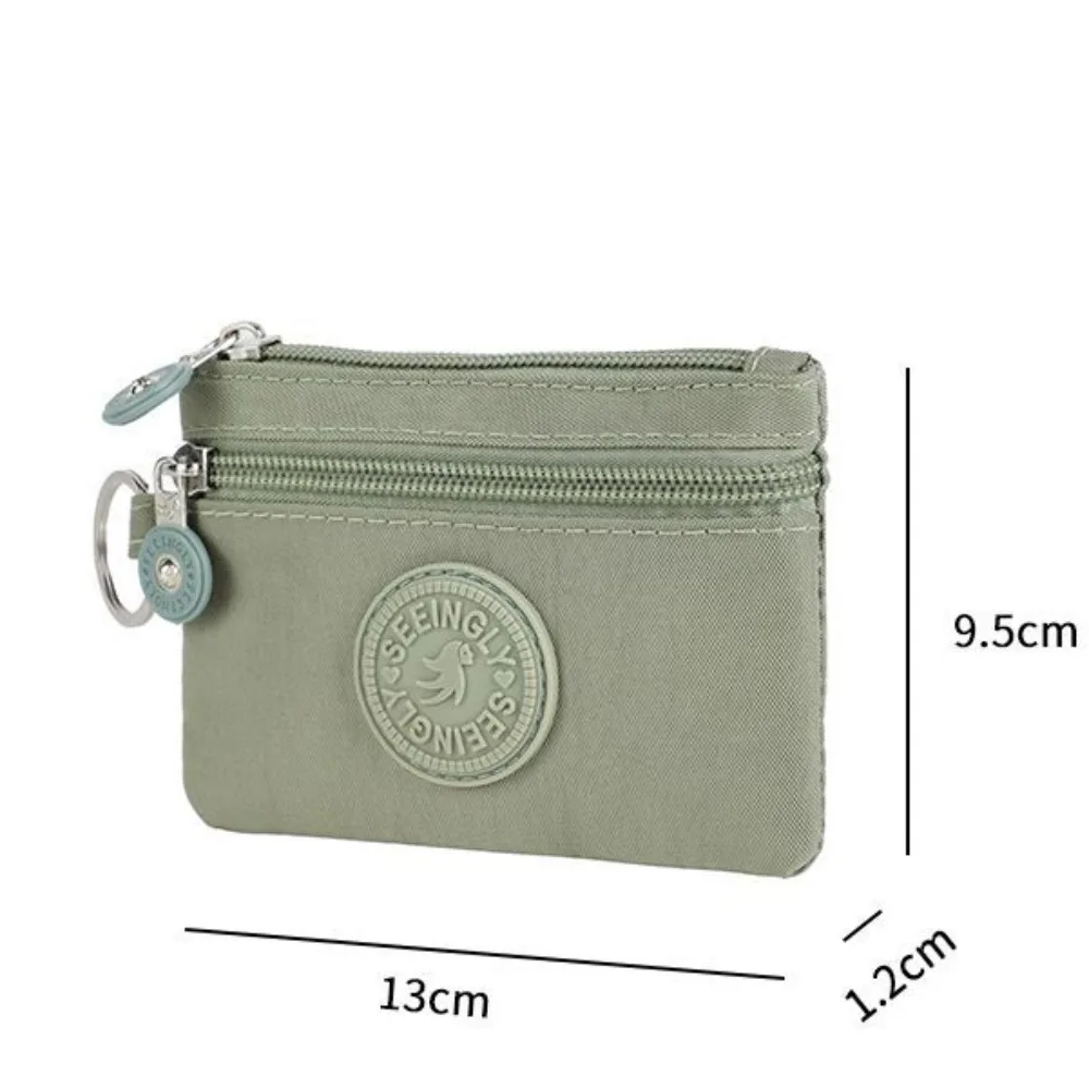 Coin Purse Women Wallet Card Wallet Coin Wallet Canvas Money Coin Purse New with Key Ring Waterproof Credit Card Holoder Wear-resistant Wallet Money Bag Male Female