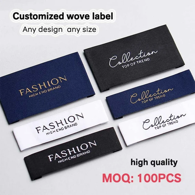 Factory High Quality Sew in Fabric Labels Private Label Clothing