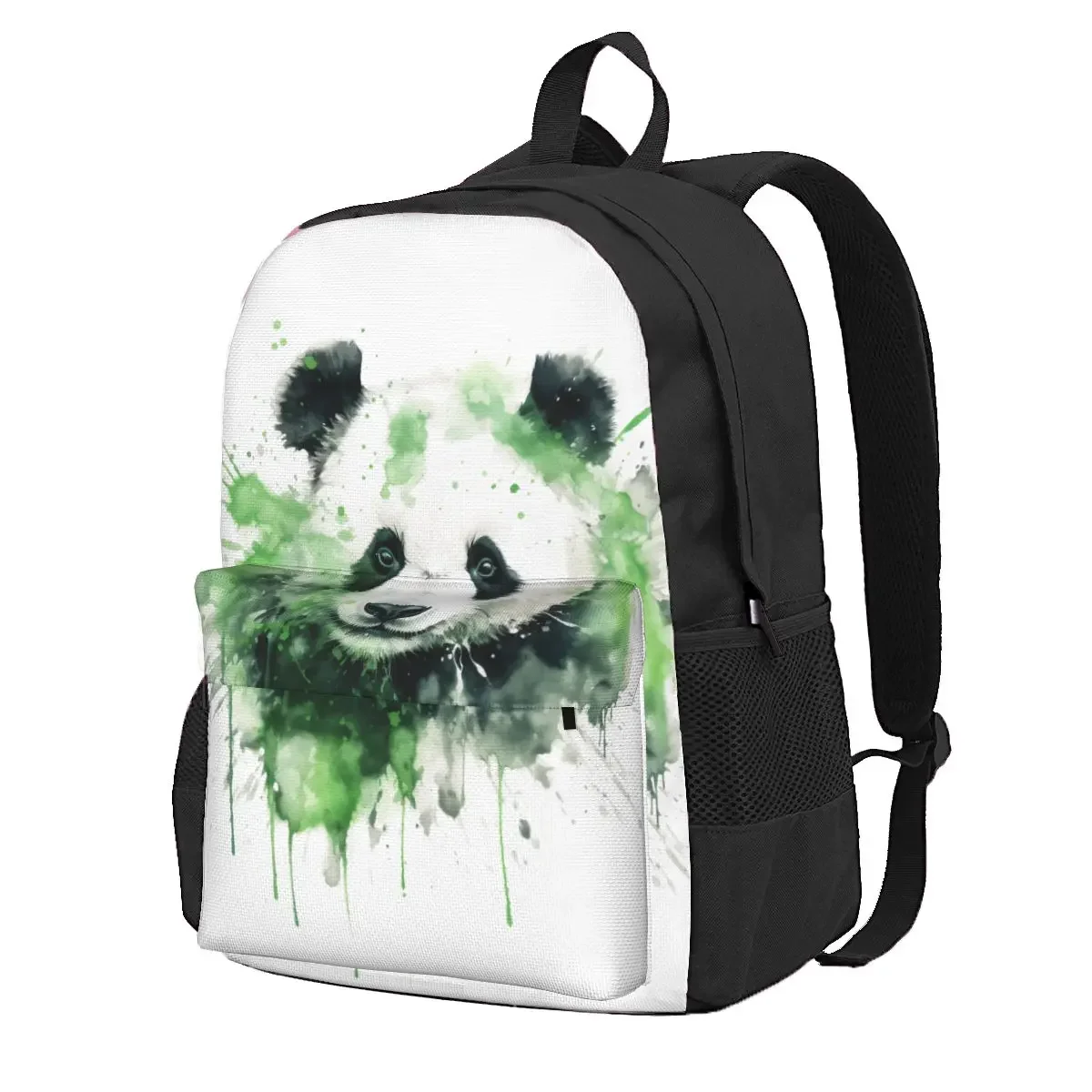 

Panda Backpack Ink Drawing Kawaii Backpacks Male Outdoor Style Breathable School Bags Design Rucksack