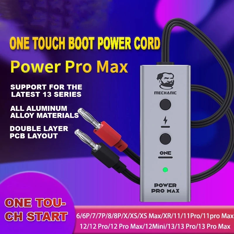 

Power Boot MECHANIC Power ProMax One Button Repair Tool Line for IP 6 6P 7 7P 8 8P X XS Max 11 Pro Max 12 ProMax 13 Pro Max