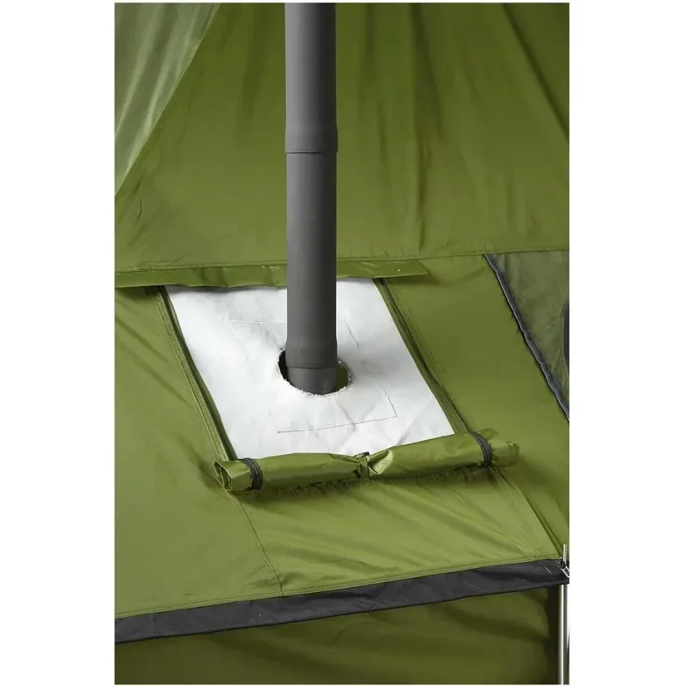 Outdoor Wood Burning Stove, Portable with Chimney Pipe for Cooking, Camping, Tent, Hiking, Backpacking Energy Power Saving 6