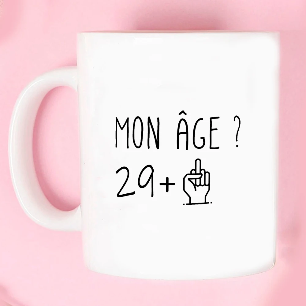 Ceramic Mug 30 40 50 Years Funny Birthday Gift Men Women Humor Original Gift Drinking Cup