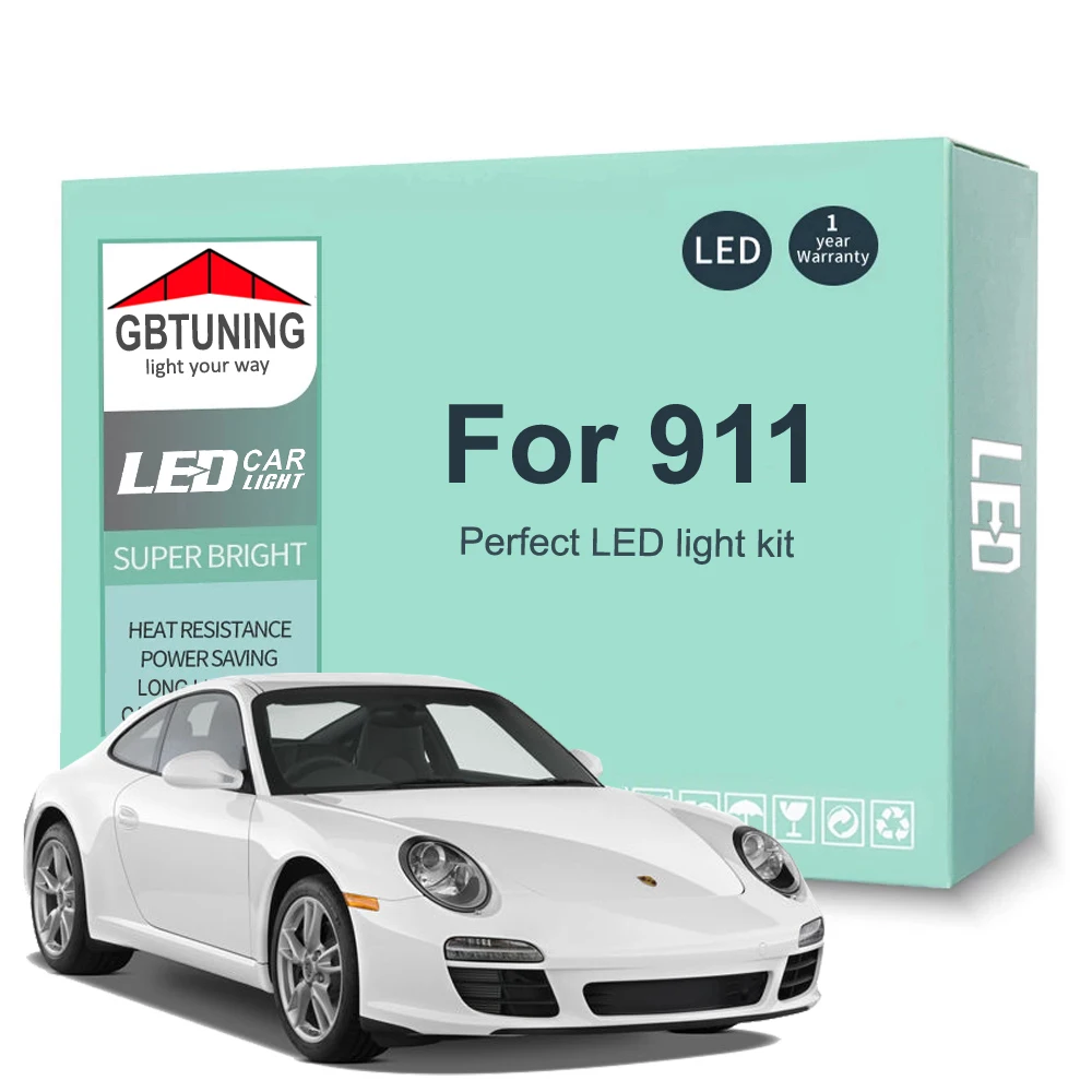 Kit Lampadina Interna A Led Canbus Per Porsche 911 964 993 996 997 991 Targa Speedster Carrera Turbo 4 S 4 S Gts Rs Gt3 1989-2016