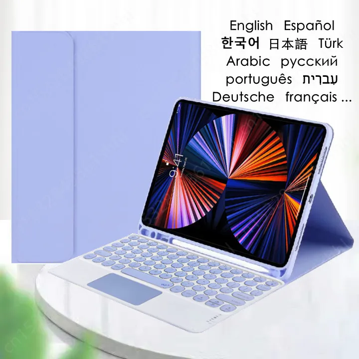 Coque For Ipad Air 2 Air 1 Keyboard Case For Ipad 5 6 5Th 6Th Gen Pro 9.7 2017 2018 Wireless Keyboard Cover Touchpad Function