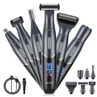 Sejoy 6 In 1 Body Hair Trimmer Kit Electric Beard Shaver Men&Women Nose Hair Trimmer Eyebrow Razor Portable Body Shaver IPX5 1