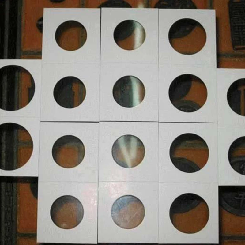 12 Specifications Square Cardboard Case Coin Album Collection Clip Flip Coin Holders Stamp Holder Cover Supplies Storage coin album