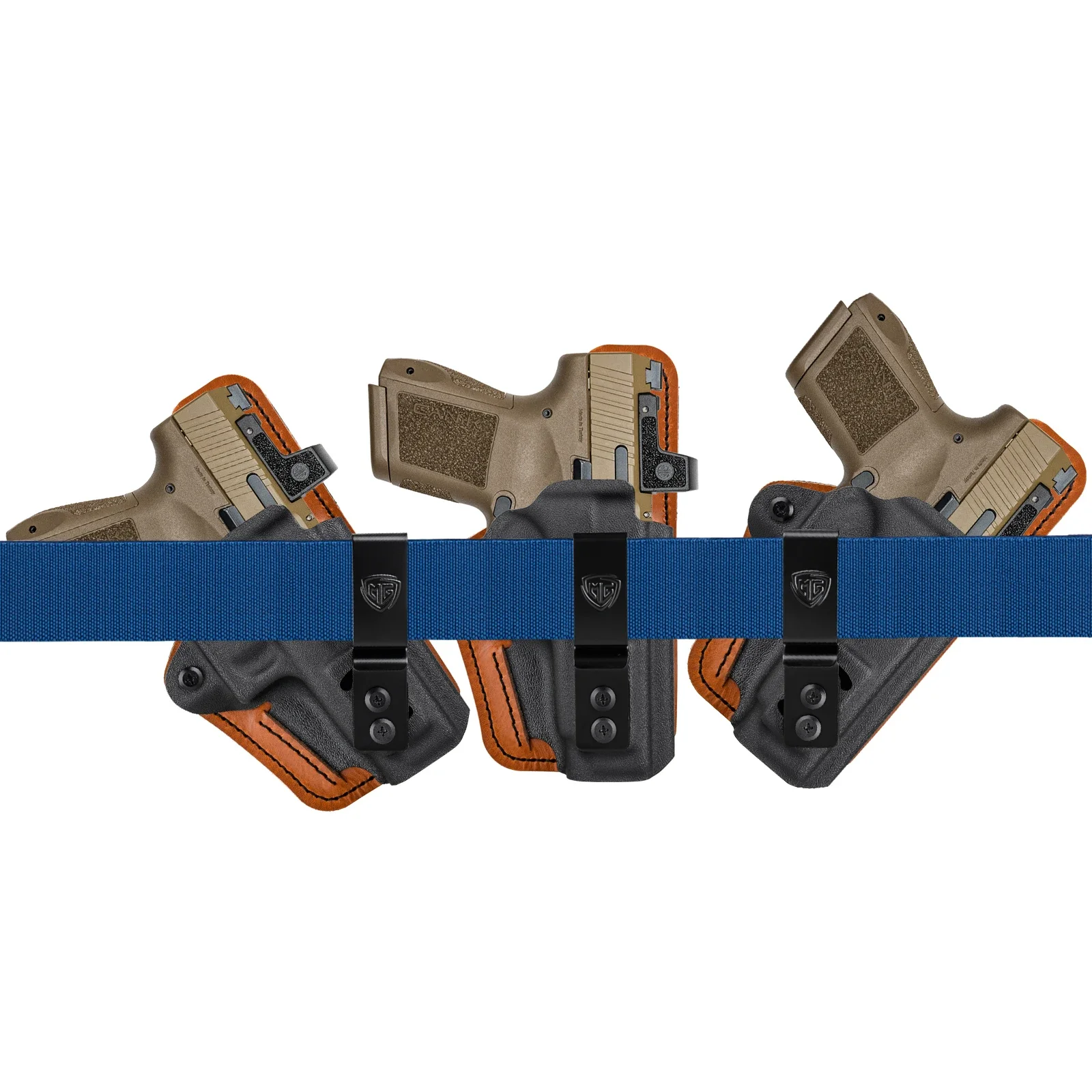 METE MC9 PRIME Holster mit Komfortpolster IWB Kydex Leder Hybrid-Holster für CANIK METE MC9 PRIME Rotpunktvisier Innenverdeckt – Detail 3