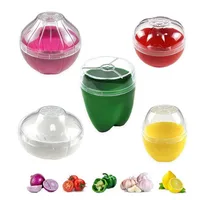 Food Fruit Vegetable Garlic Onion Lemon Orange Corn Saver Box Avocado Keeper Fresher Jars Tomato Storage Container Sealed Box 1