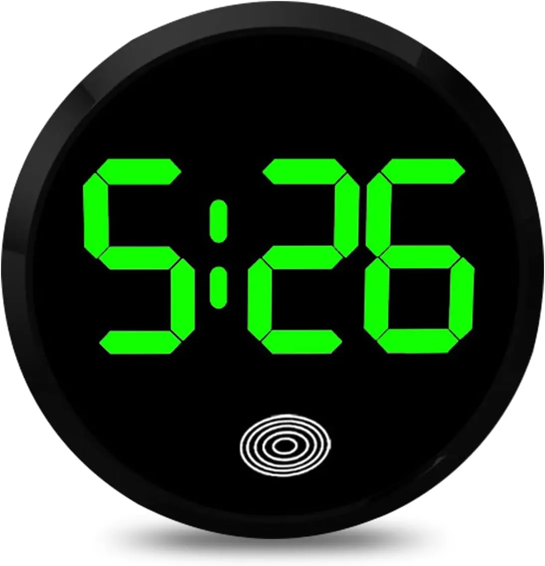 Compact LED Touch-Control Clock with Bright Display