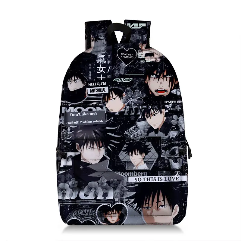 Manga Collage Backpack for Girls Boys Travel Rucksack Satoru Gojo Jujutsu Kaisen Itadori Megumi Anime Backpacks for Teenage fashionable travel backpacks Stylish Backpacks