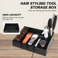 Barber Clipper Tray Anti-slip Hair Trimmer Holder, Multifunctional Hairdressing Tool Holder, Salon Haircut Supplies Storage Case