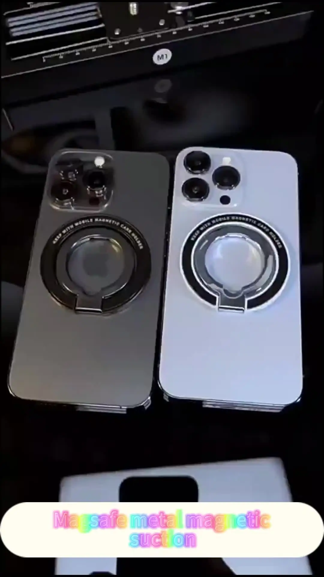 Роскошная магнитная ручка для телефона из сплава iPhone 16 15 Pro Max держатель колец MagSafe