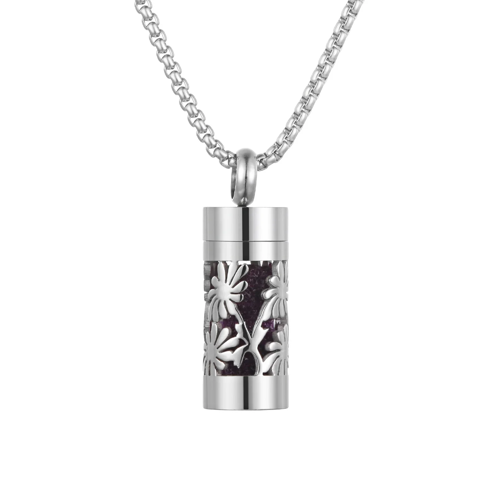Stainless Steel Aromatherapy Diffuser Pendant Necklace