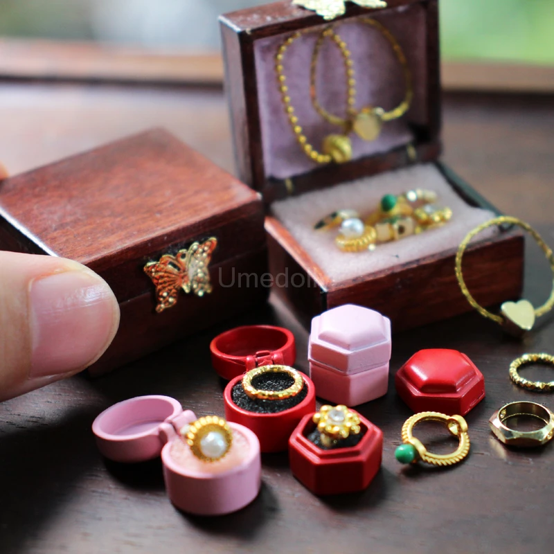 アンティークミニチュア家具　ジュエリーボックスセット　未使用 楽天市場】ミニチュア ジュエリーボックスの通販