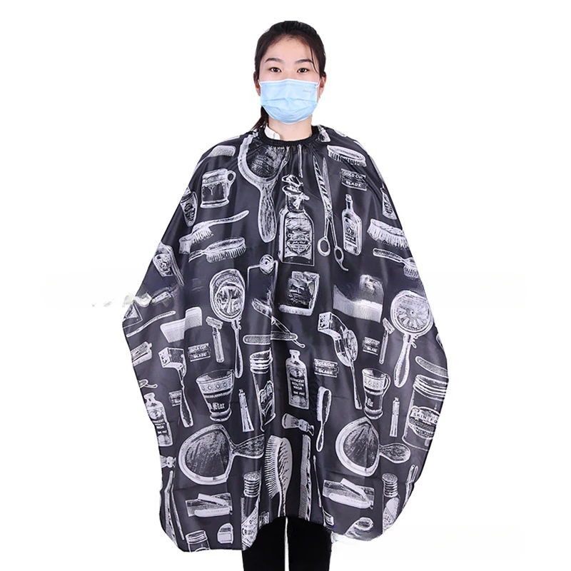 Hairdresser Aprons Haircut Cape Salon Hairdressing Hairdresser Cloth Gown Barber Pattern Waterproof Haircut Capes Accessories haircut cape hairdressing cape beauty salon apron