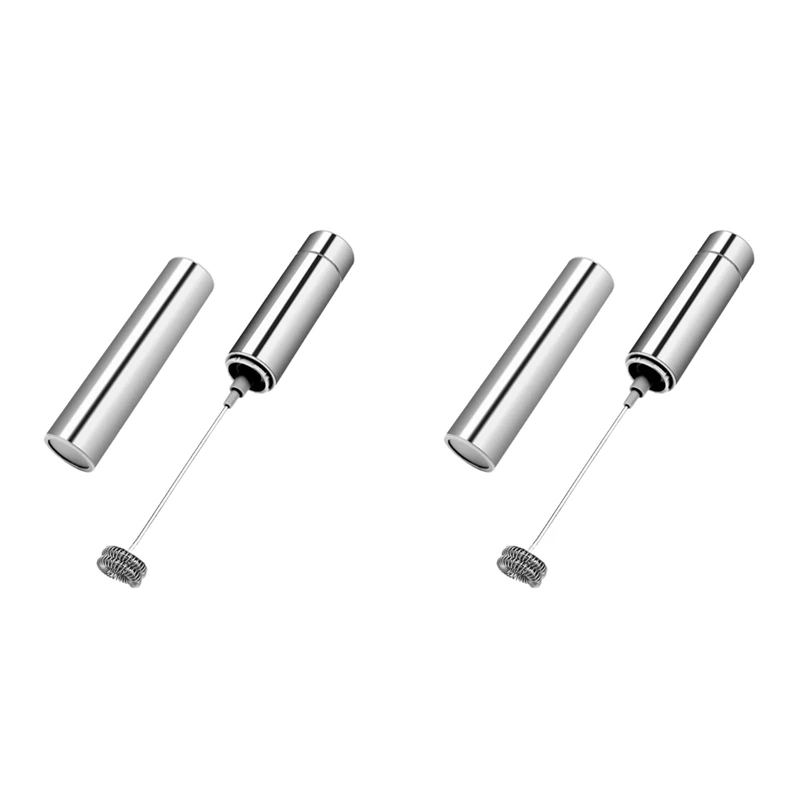 

2 шт., портативный Электрический вспениватель молока, дорожный вспениватель для кофе. Вспениватель кофе для фотографий, вспениватель для латте/капучино