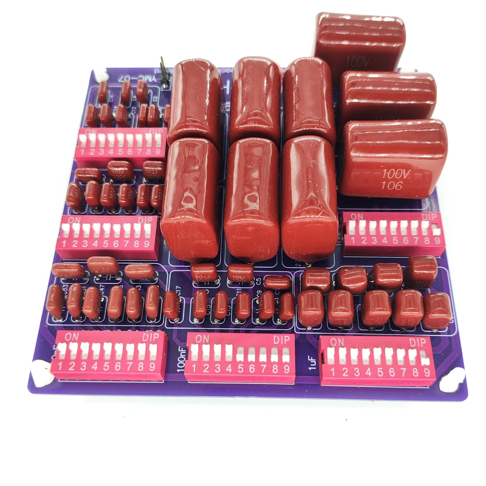 Programmierbare Kondensatorplatine – 6-stellig, 0,1nF Bis 99,9999µF – DIP-Schalter, 100V DC – Für Labor & Audio