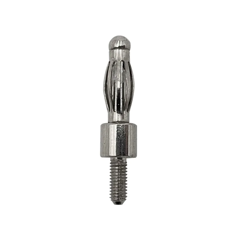 40PCS 4mm Banana Plug Thread 3mm / 4mm Panel Mount M3 / M4 Bolt Fitted Uninsulated Plugs Adaptor Connector