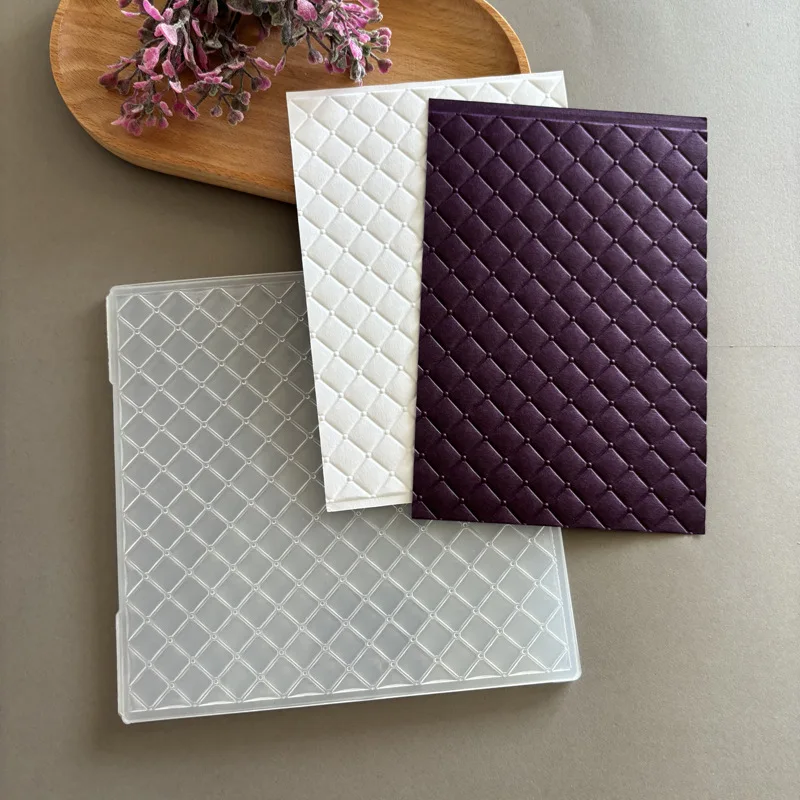 Plastic Embossing Folder Metal Embossing Folder 3D Texture Fades Embossing Folder Background Embossing Folder For Template for Card Making Scrapbooking Paper Craft