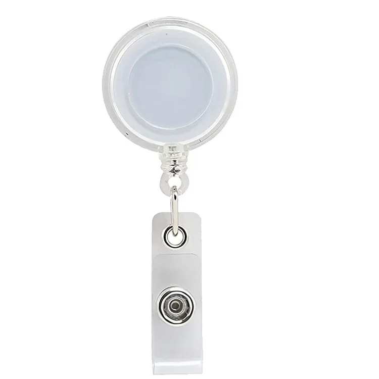 Long Retractable Badge Reel Lanyard With ID Card Holders Office