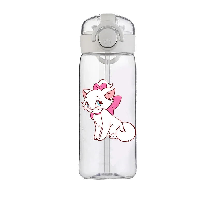 Disney Marie Cat Straw Cup for Boys Girls Children Anti-drop and High Temperature Resistant Large-capacity Convenient Water Cup 4