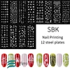 Nail Art Templates Stamping Plate Design Flower Butterfly Nail Stamp Templates Leaf Floral Printing Stencil Plates Image manicur 1
