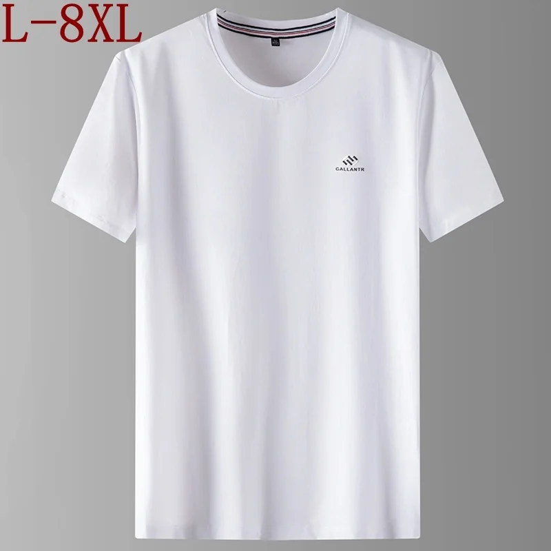 

6XL 8XL 7XL 2023 Summer New Oversized T-shirts Men Fashion Mens Loose Clothing Causal Short Sleeve Breathable T shirt Homme Tops