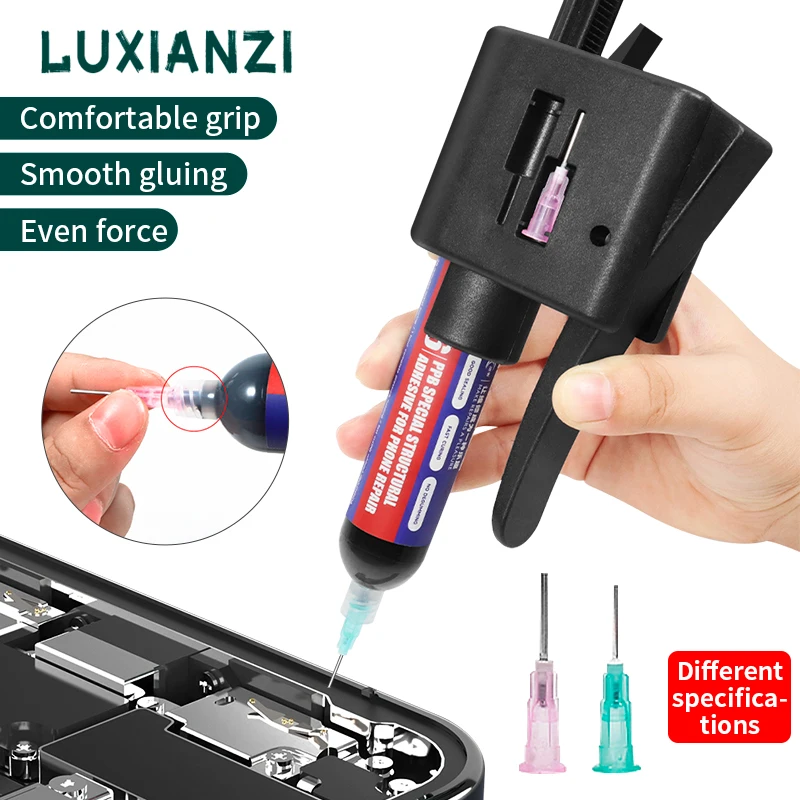 

LUXIANZI Solder Paste Flux Needle Barrel Booster Green Oil Needles Barrel Syringe Propulsion Tool For Welding Repair Accessories